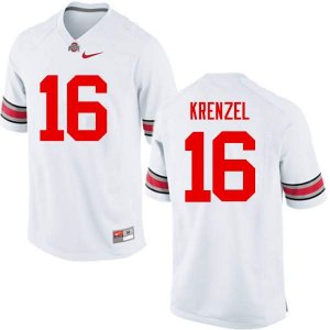 Men's Ohio State Buckeyes #16 Craig Krenzel White Nike NCAA College Football Jersey Classic VYU5844ZU